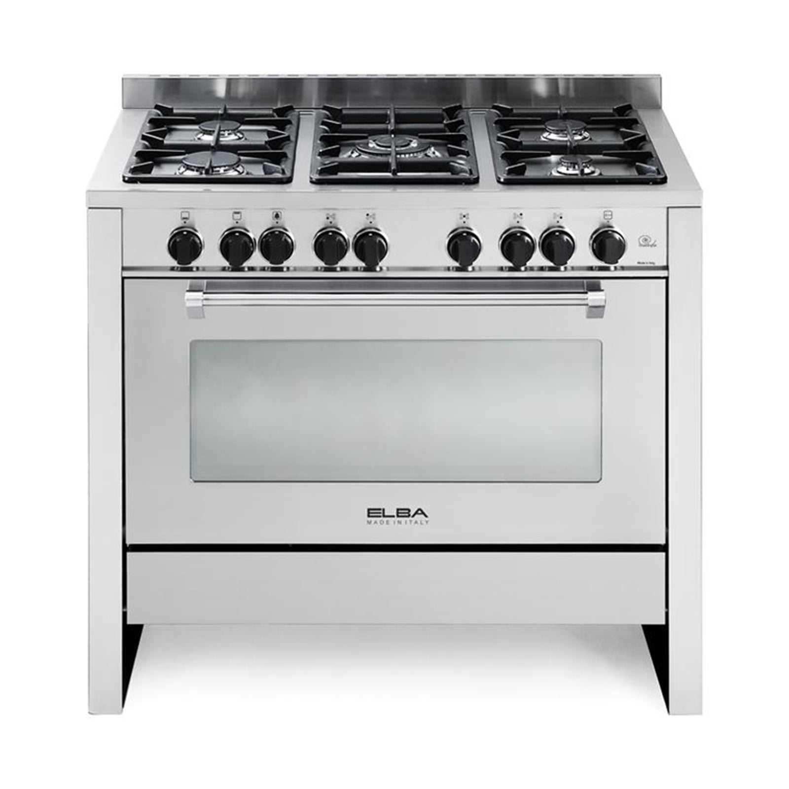 ELBA Cooker Wide 1M 5 Gas Burners Ignition Safety Inox